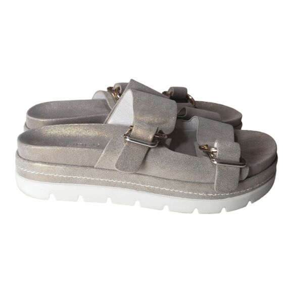 J/Slides NY Resortwear Comfort Baha in Bronze Sandals~$164 - Picture 5 of 13